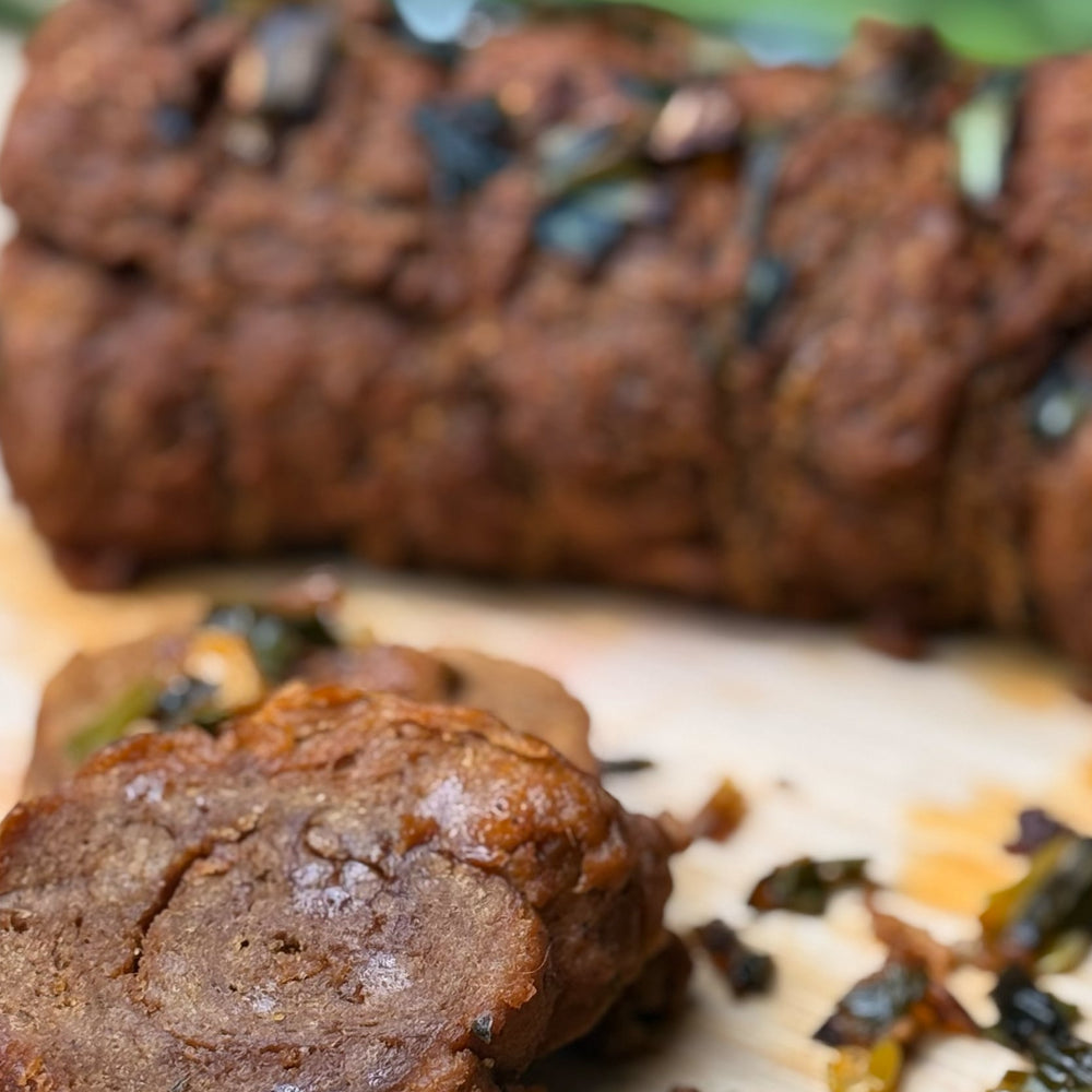 
                  
                    Stufat cu friptura din seitan, fara miel
                  
                